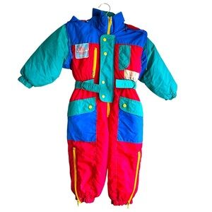 Badge Retro Snowsuit  Vintage Toddler Size 2